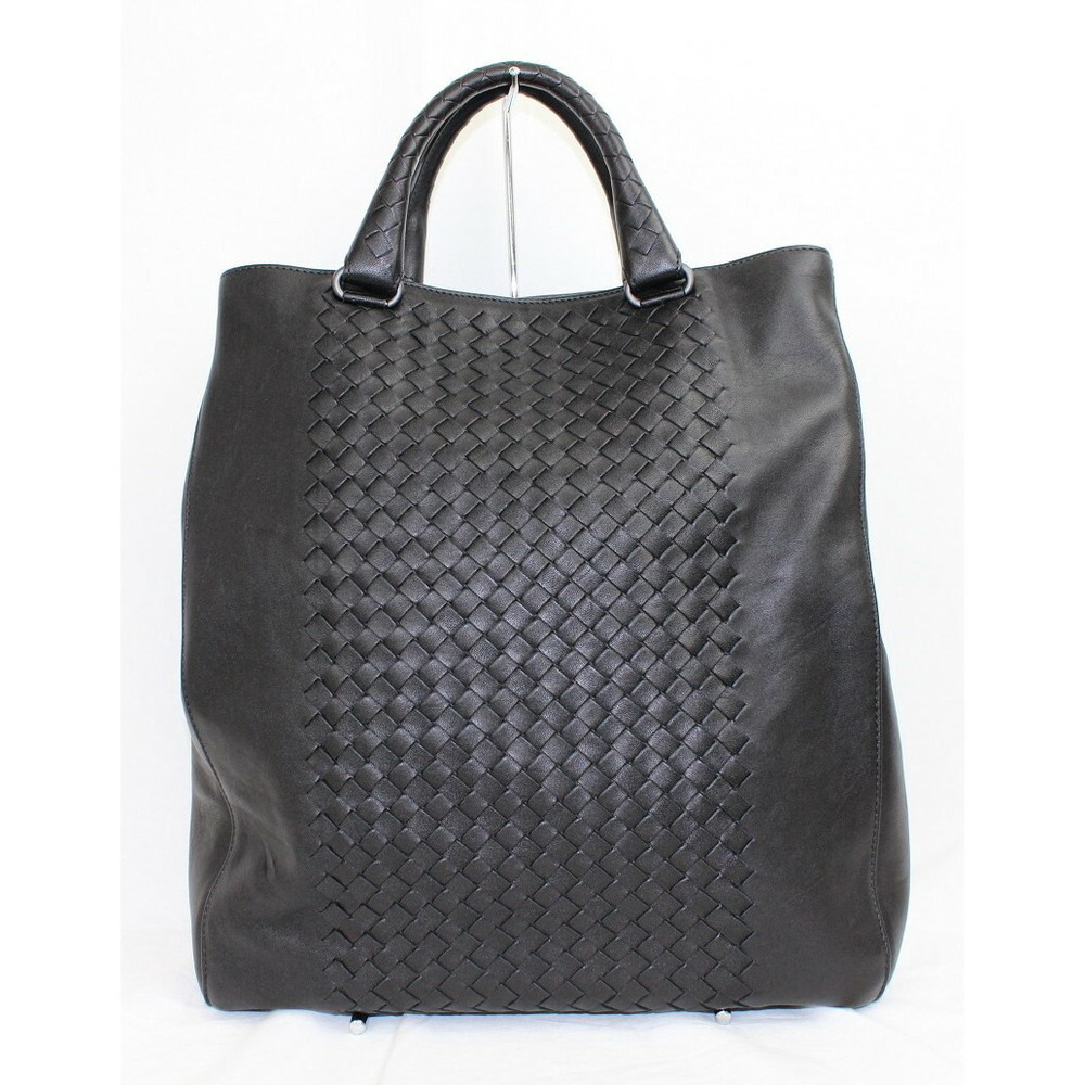 BOTTEGA VENETA handbag tote bag Nero Black Intrecciato black leather